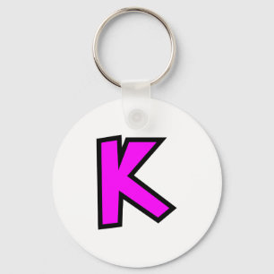 Porte-clés Lettre K de monogramme