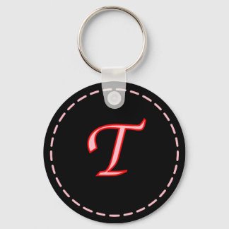 Porte-clés Lettre monogramme T Porte - clé