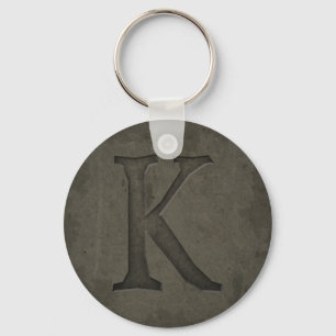 PORTE-CLÉS LETTRE MONOGRAPHIQUE BÉTON K