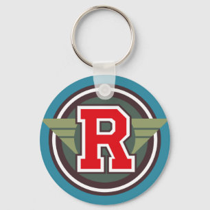 Porte-clés Lettre monographique personnalisée "R" initiale