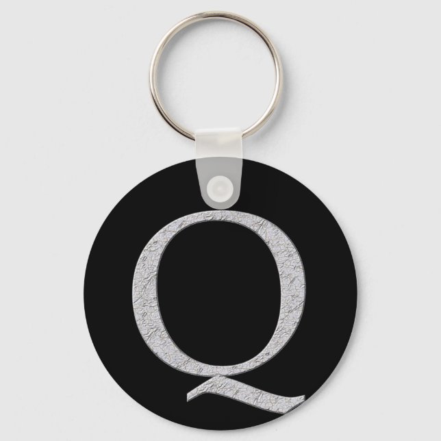 Porte-clés Lettre monographique Q (Recto)