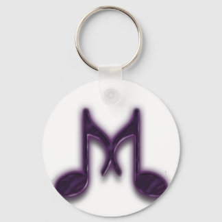 Porte-clés Lettre musicale "M"