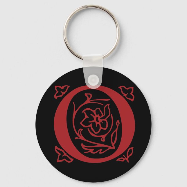 Porte-clés Lettre O soignée (Recto)