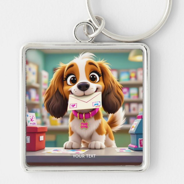 Porte-clés LETTRE POINTE CHIEN Imaginaire (Devant)