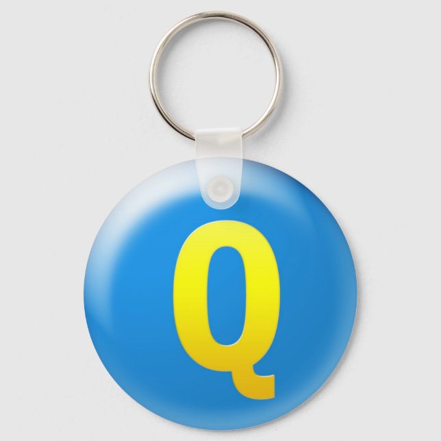 Porte-clés Lettre Q (Recto)