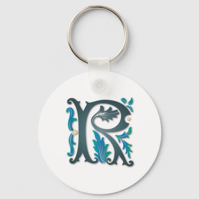 Porte-clés Lettre R monogramme (Recto)