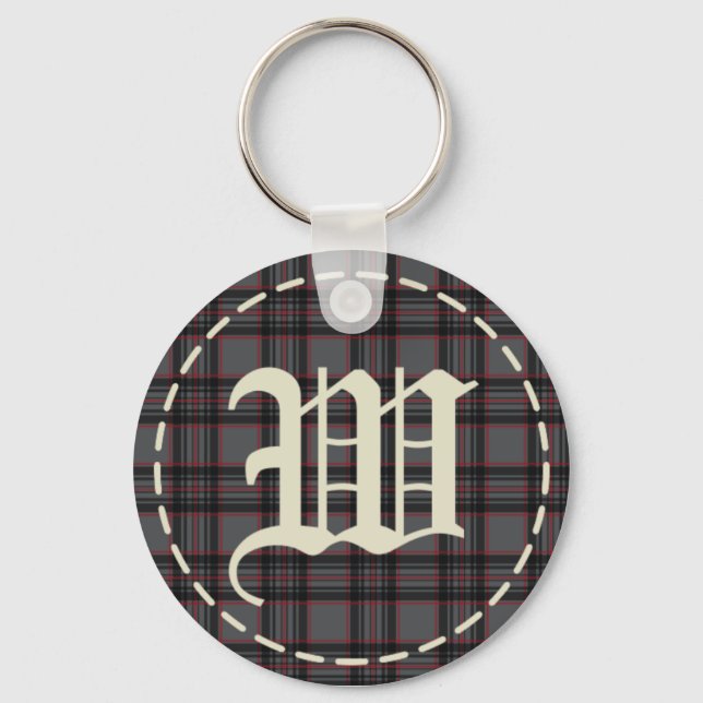 Porte-clés lettre W monogrammée (Recto)