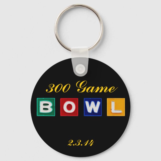 Porte-clés Lettres B O W L (Recto)