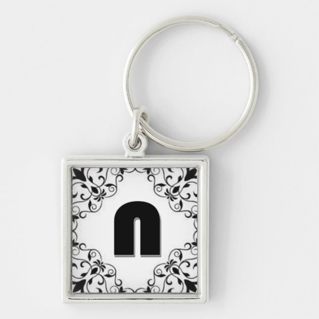 Porte-clés Lettres d'amour "N" (Devant)