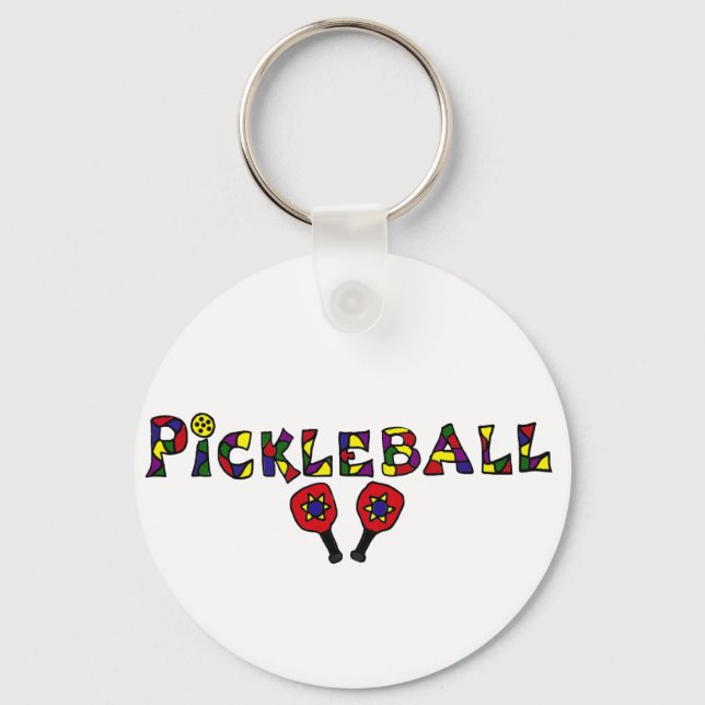Porte-clés Lettres d'art de Pickleball (Recto)