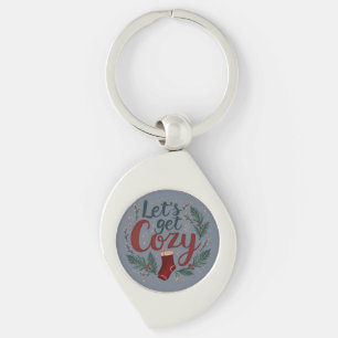 Porte-clés Lettres de pin de fête de baies