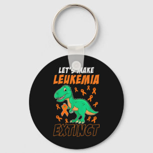 Porte-clés Leukemia Dinosaur Orange Ribbon Hématologue Repti