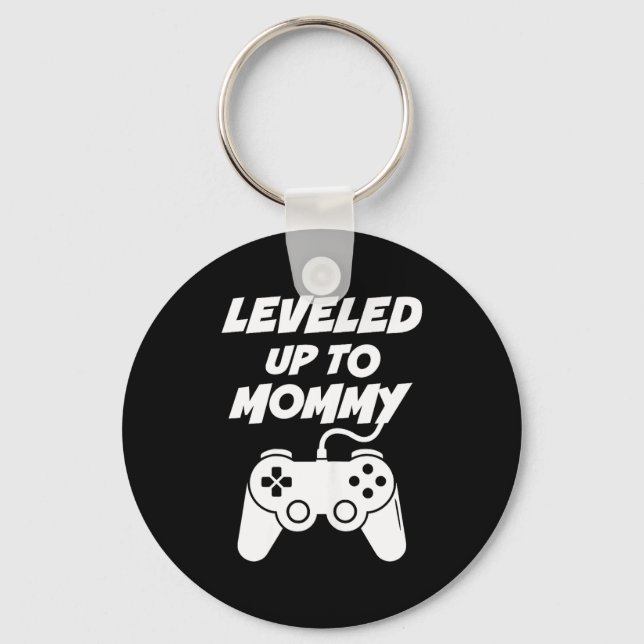 Porte-clés Leveled Up To Mommy  (Recto)