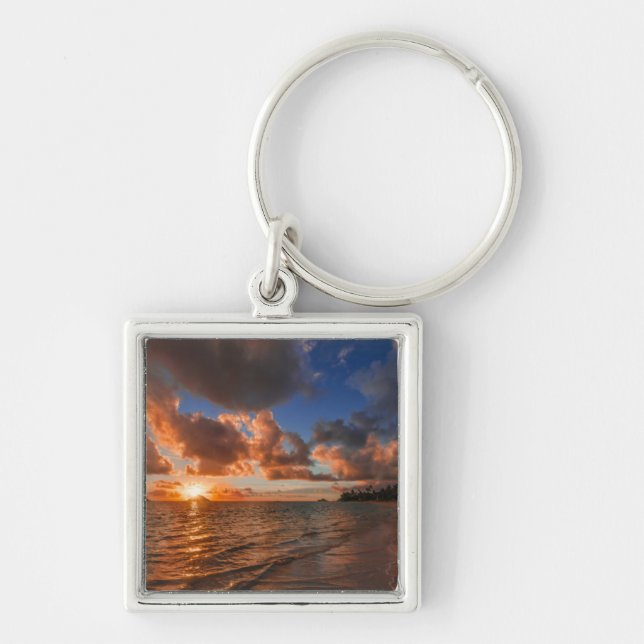 Porte-clés Lever de soleil à l'île de Mokulua (Devant)
