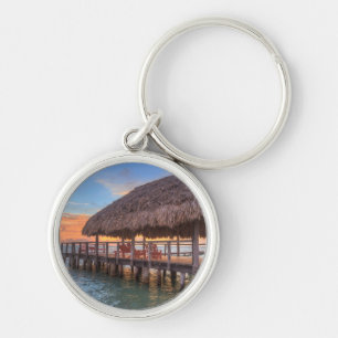 Porte-clés Lever de soleil portuaire