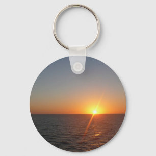 Porte-clés Lever du soleil à Sea III Océan Horizon