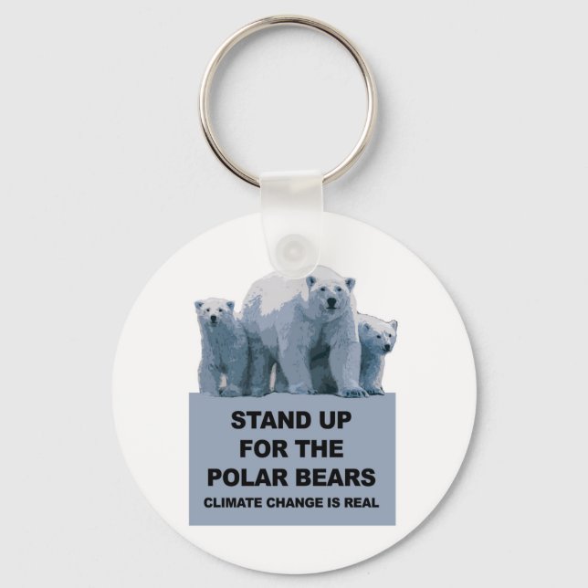 Porte-clés Levez-vous pour les ours polaires (Recto)