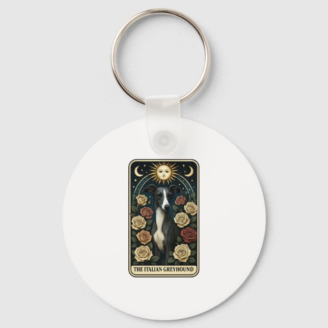 Porte-clés Lévrier italien (Recto)