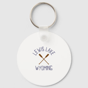Porte-clés Lewis Lake Wyoming Plein air Vintage 1 