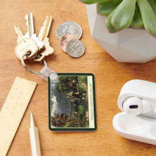 Porte-clés L'expérience du cerf-volant de Benjamin Franklin a