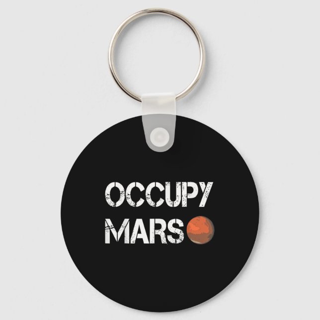 Porte-clés L'explorateur Occupy Mars Space (Recto)