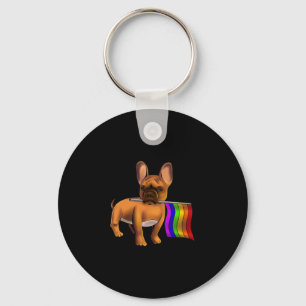 Porte-clés Lgbt Gay French Bulldog Gay Chien Paw Lgbt Pride
