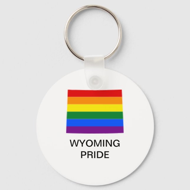 Porte-clés LGBTQ Wyoming Pride Porte - clé (Recto)