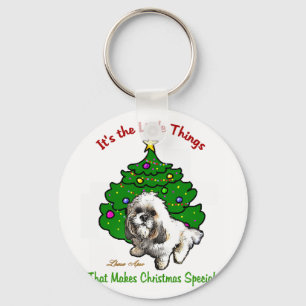 Porte-clés Lhasa Apso Cadeaux de Noël