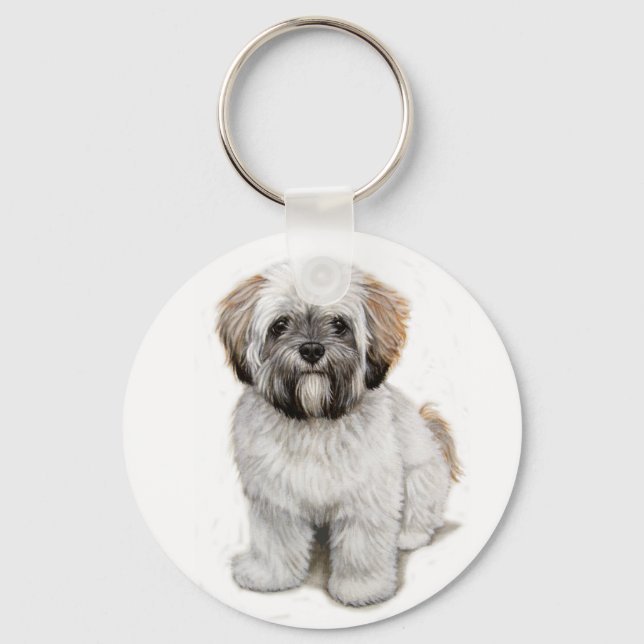 Porte-clés Lhasa apso Puppy keyring (Recto)