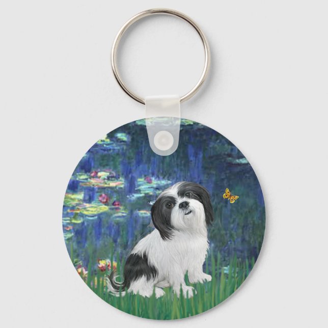 Porte-clés Lhassa Apso 2 - Lilies 5 (Recto)