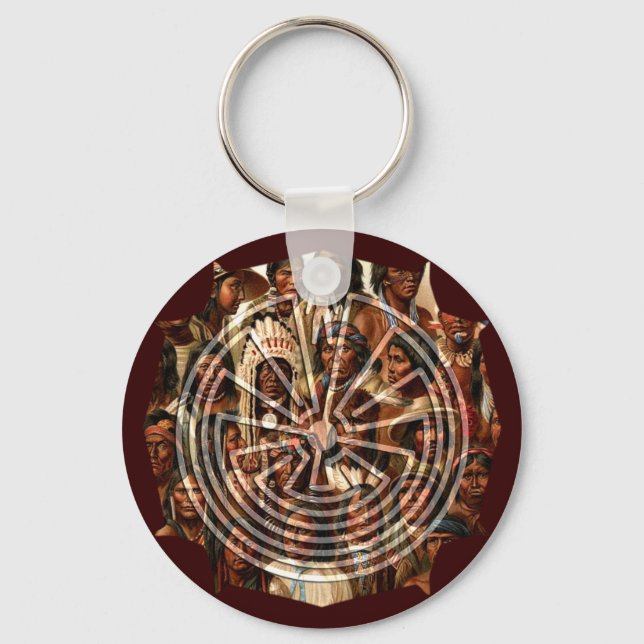 Porte-clés L'homme dans le Maze - style folklorique (Recto)