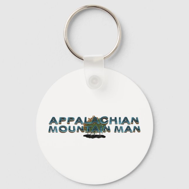 Porte-clés L'HOMME de la montagne appalachienne (Recto)