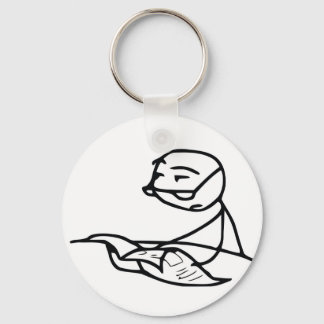 Porte-clés L'homme du journal