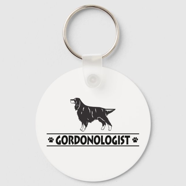 Porte-clés L'humoristique Gordon Setter (Recto)