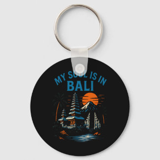 Porte-clés Li Palm Trees My Soul Is In Li Vintage Womens Beac