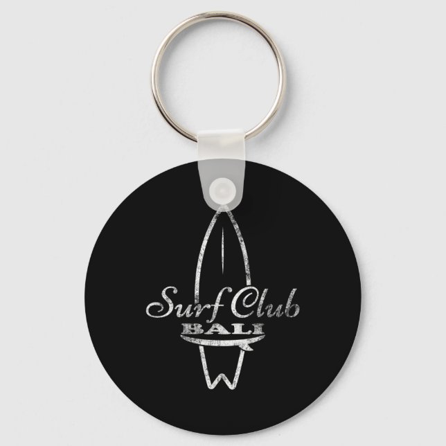 Porte-clés Li, Surf Club Planche de Surf Rétro  (Recto)
