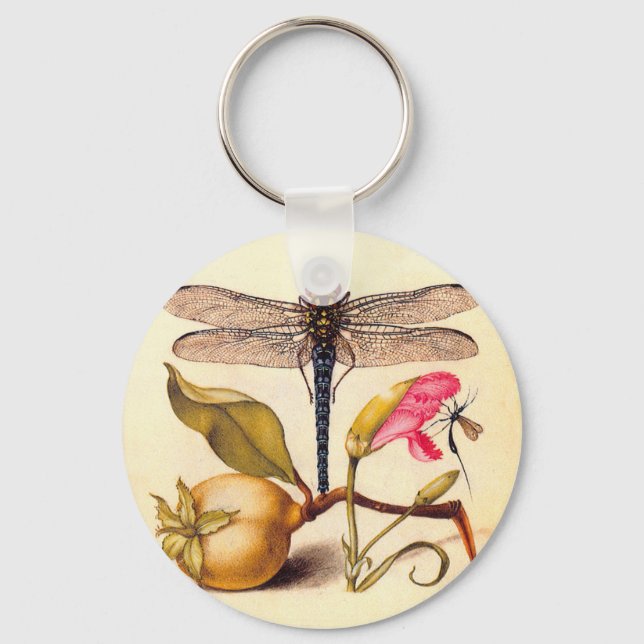 Porte-clés Libellule Nature Botanique Faune (Recto)