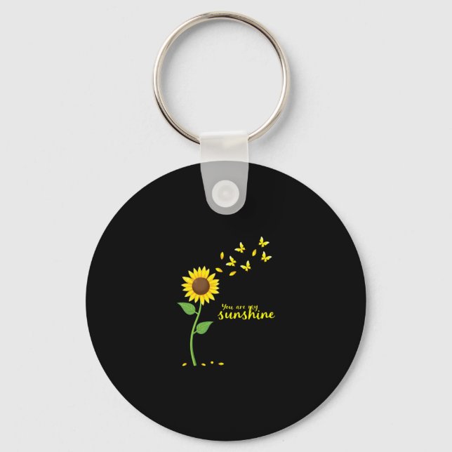 Porte-clés Libellules et Tournesol Tu es mon soleil (1) (Recto)