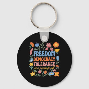 Porte-clés Liberté Démocratie Tolérance Justice Toutes les rè