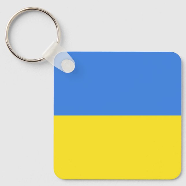 Porte-clés Liberté du drapeau ukrainien (Recto)