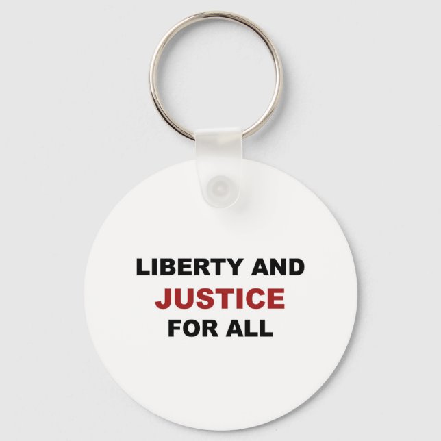 Porte-clés Liberté et JUSTICE pour tous (Recto)