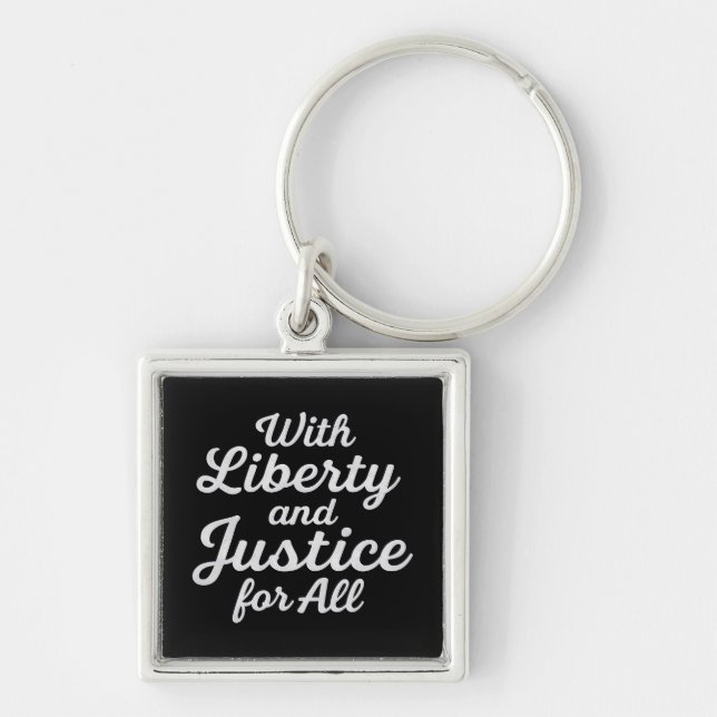 Porte-clés Liberté et justice pour tous pour la liberté de pr (Devant)
