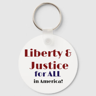 Porte-clés Liberty and justice for all Keychain
