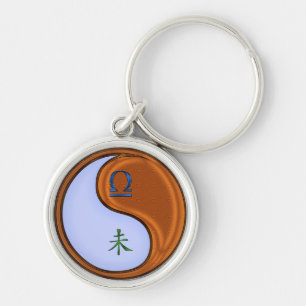 Porte-clés Libra et chèvre de bois
