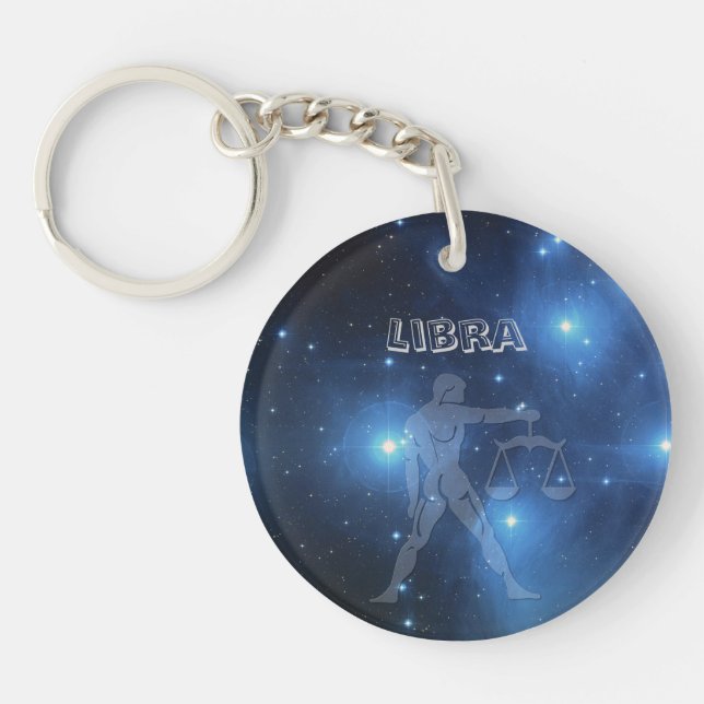 Porte-clés Libra transparente (Devant)