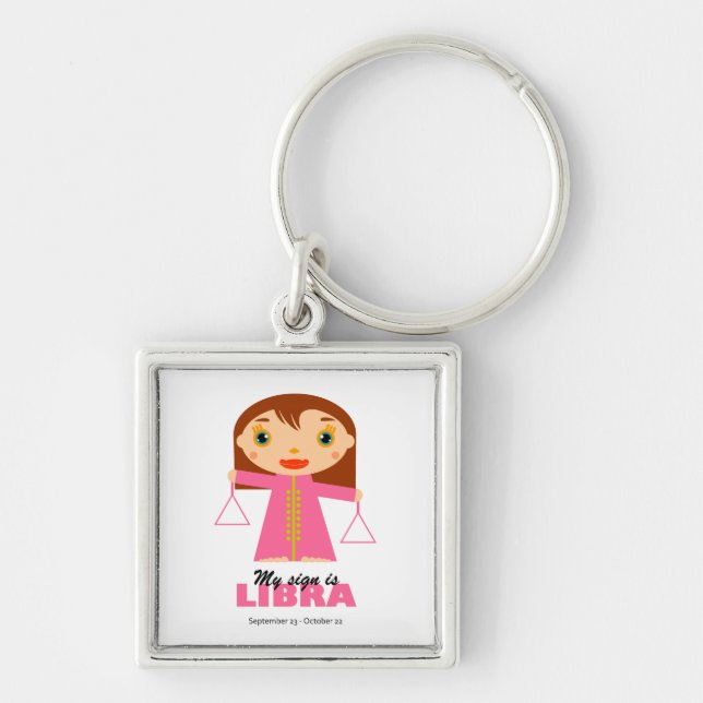 Porte-clés Libra Zodiac pour enfants (Devant)