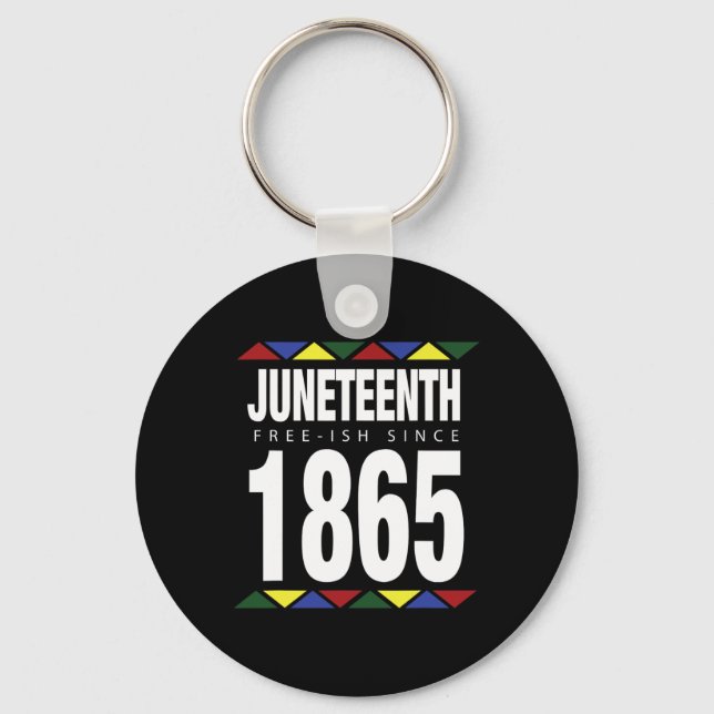 Porte-clés Libre depuis 1865 Jour de l'Indépendance (Recto)
