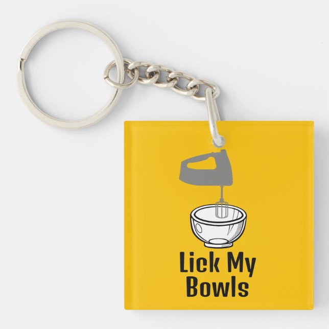 Porte-clés Lick My Bowls (Devant)