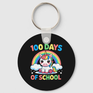 Porte-clés Licorne 100 Jours D'école 100 Jours Plus Intellige