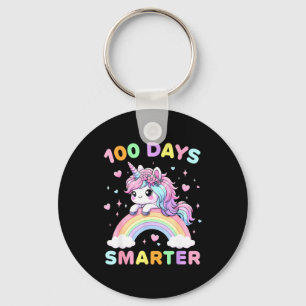 Porte-clés Licorne 100 Jours Plus Intelligente 100ème Jour D'